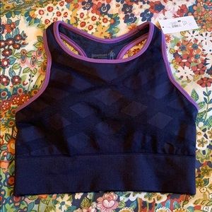 Smartwool seamless high neck bra sports bra